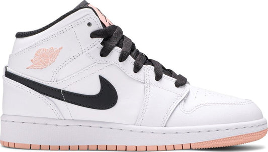 Air Jordan 1 Mid GS White Arctic Orange