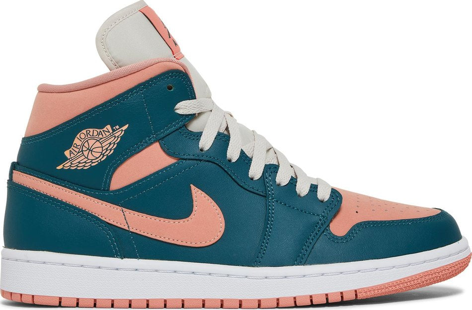 Wmns Air Jordan 1 Mid Dark Teal Green