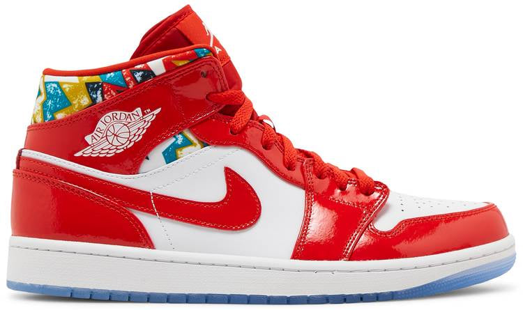 Air Jordan 1 Mid Gets Swathed in Geometric Prints