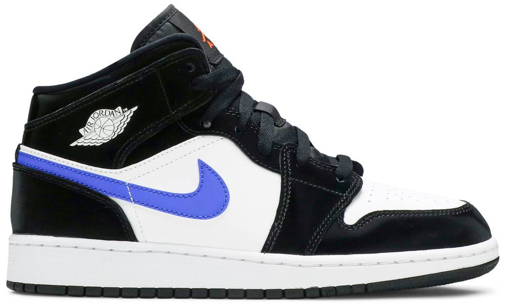 Air Jordan 1 Mid GS Black Racer Blue