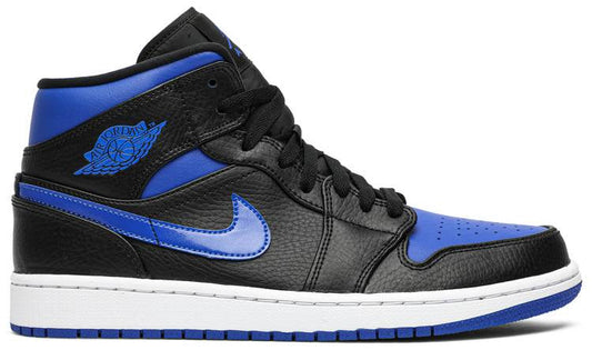 Air Jordan 1 Mid Black Hyper Royal