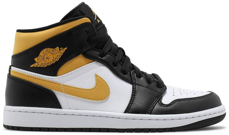 Air Jordan 1 Mid Black University Gold